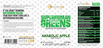 Alpha Lion Superhuman Greens - supplement