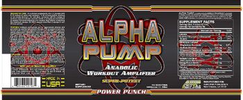 Alpha Male Formulations Alpha Pump Power Punch - supplement