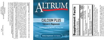 Altrum Calcium Plus Calcium & Magnesium - supplement
