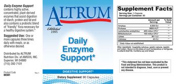 Altrum Daily Enzyme Support - supplement