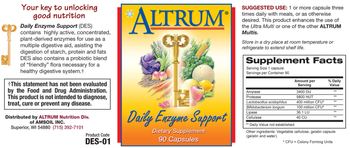 Altrum Daily Enzyme Support - supplement