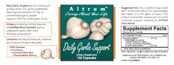 Altrum Daily Garlic Support - supplement