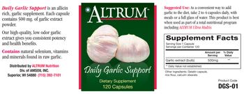 Altrum Daily Garlic Support - supplement