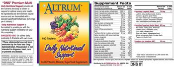 Altrum Daily Nutritional Support - multivitamin mineral superfood supplement