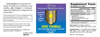 Altrum Joint Formula With Boswellia/MSM/Glucosamine & Chondroitin - supplement