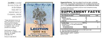 Altrum Lecithin 1200 mg - supplement