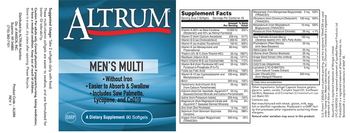 Altrum Men's Multi - supplement