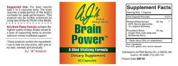 Altrum Nutrition A.J.'s Brain Power - supplement
