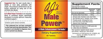 Altrum Nutrition A.J.'s Male Power - supplement