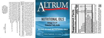 Altrum Nutritional Oils - supplement