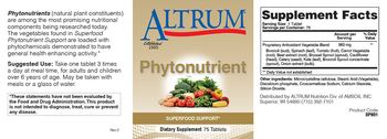 Altrum Phytonutrient - supplement