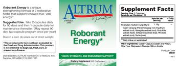 Altrum Roborant Energy - supplement