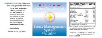 Altrum Stress Management System - supplement