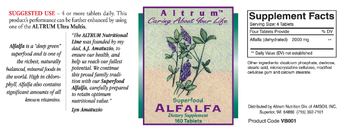 Altrum Superfood Alfalfa - supplement