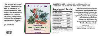 Altrum Superfood Phytonutrient Support - supplement