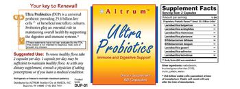 Altrum Ultra Probiotics - supplement