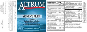 Altrum Women's Multi with Iron - supplement