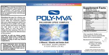 AMARC Enterprises Poly-MVA Palladium Lipoic Complex - supplement