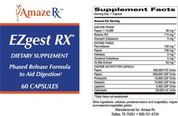 AmazeRx Ezgest RX - supplement