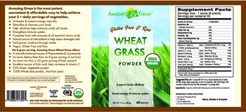 Amazing Grass Gluten Free & Raw Wheat Grass Powder - 
