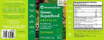 Amazing Grass Green Superfood Capsules The Original - whole food supplement