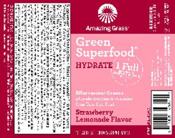 Amazing Grass Green Superfood Hydrate Strawberry Lemonade Flavor - supplement