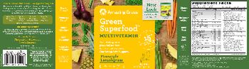 Amazing Grass Green Superfood Multivitamin Pineapple Lemongrass - whole food supplement