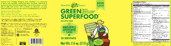 Amazing Grass Green SuperFood Pineapple Lemongrass Flavor - supplement