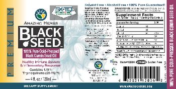 Amazing Herbs Black Seed 100% Pure Cold-Pressed Black Cumin Seed Oil - supplement