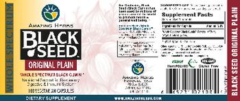 Amazing Herbs Black Seed Original Plain - supplement