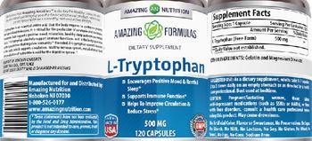 Amazing Nutrition Amazing Formulas L-Tryptophan 500 mg - supplement