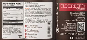 Amazon Elements Elderberry Complex Berry Flavor - supplement