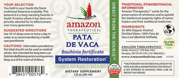 Amazon Therapeutics Pata De Vaca - supplement