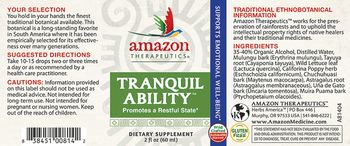 Amazon Therapeutics Tranquil Ability - supplement