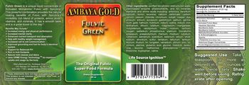 Ambaya Gold Fulvic Green - supplement