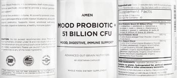Amen Mood Probiotic + - whole food supplement
