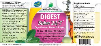 American BioSciences Digest Solve 24/7 - supplement