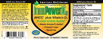 American BioSciences ImmPowerD3 - supplement