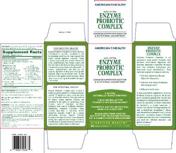 American Health Enzyme Probiotic Complex - supplement