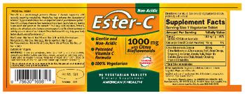 American Health Ester-C 1000 mg With Citrus Bioflavonoids Timed Release - supplement