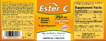 American Health Ester-C 250 mg Orange Flavored Wafers - supplement