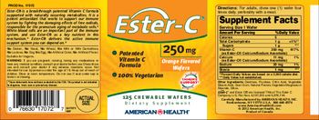 American Health Ester-C 250 mg Orange Flavored Wafers - supplement