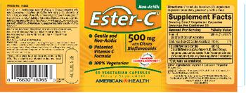 American Health Ester-C 500 mg With Citrus Bioflavoinds - supplement