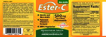 American Health Ester-C 500 mg With Citrus Bioflavoinds - supplement