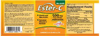 American Health Ester-C 500 mg With Citrus Bioflavoinds - supplement