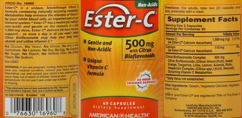American Health Ester-C 500 mg with Citrus Bioflavoinds - supplement