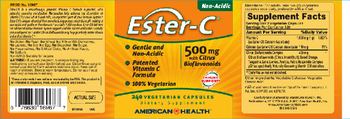 American Health Ester-C 500 mg With Citrus Bioflavonoids - supplement