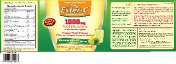 American Health Ester-C Effervescent 1000 mg Natural Lemon Lime - supplement