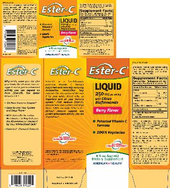 American Health Ester-C Liquid With Citrus Bioflavonoids Berry Flavor - supplement