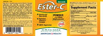 American Health Ester-C Powder With Citrus Bioflavonoids - supplement